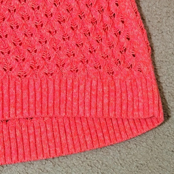 Loft Pink Long Sleeve Cable Knit Pullover Sweater, Size S - Picture 7 of 10